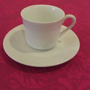 One demitasse espresso china cup and saucer